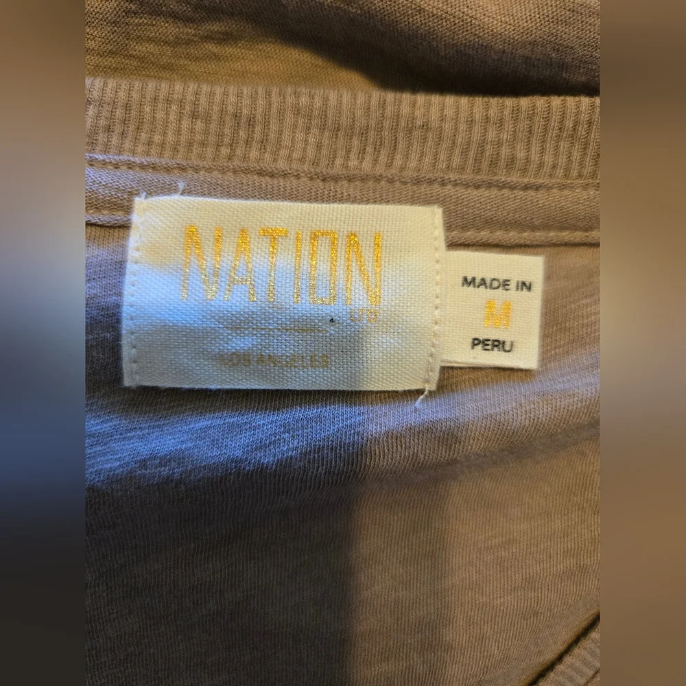 Nation LTD Emilia Drama Sleeve V Neck Shirt - Picture 5 of 6